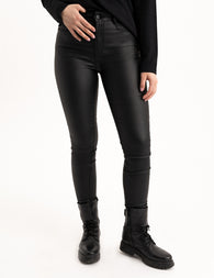 Black Faux Leather Pants